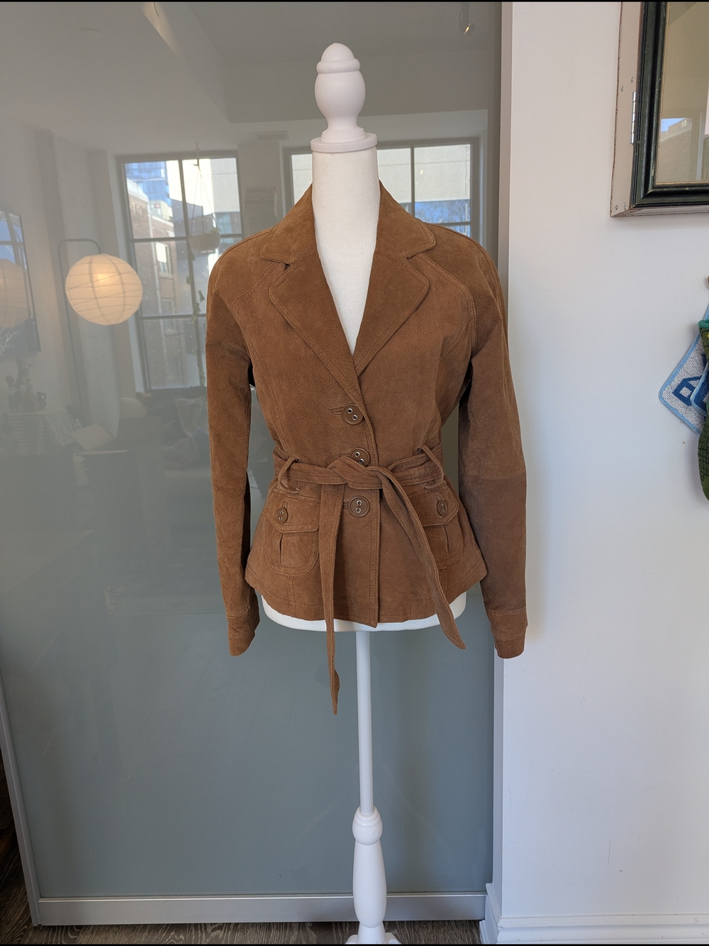 Vintage Genuine Leather Suede Jacket